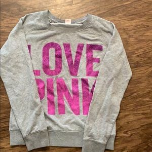 love pink sweatshirt size Small worn once